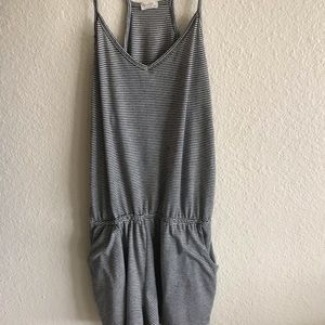 Brandy black and white romper